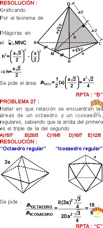 Poliedros Regulares Ejercicios Y Problemas Resueltos Pdf