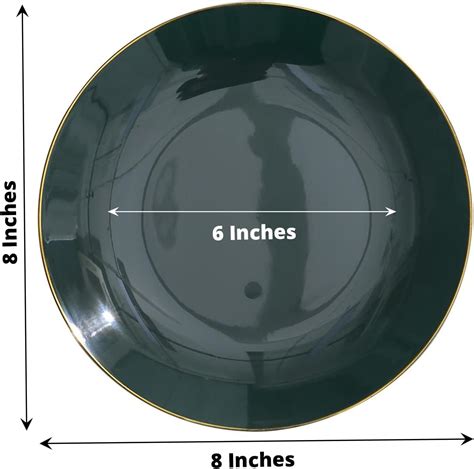 Efavormart Paquete De Platos Redondos De Pl Stico Brillantes De
