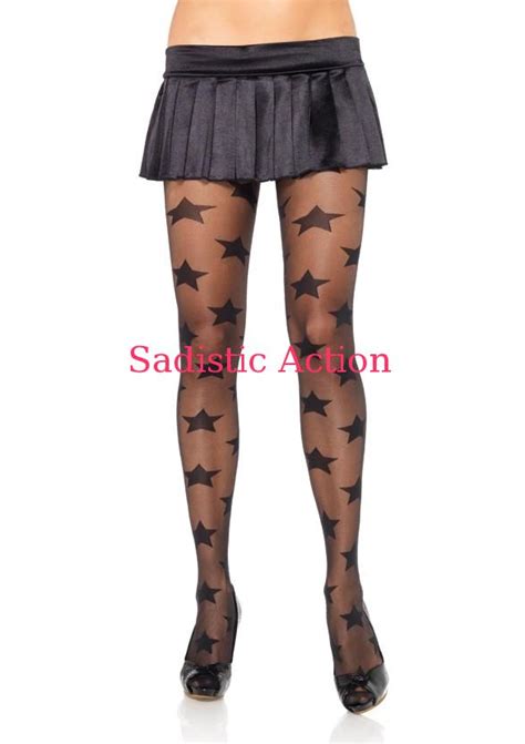 【楽天市場】【即納】leg Avenue Star Print Spandex Sheer Pantyhose 【leg Avenue