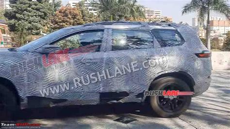 Tata Safari Facelift Spied With Harrier EV Inspired Design Team BHP