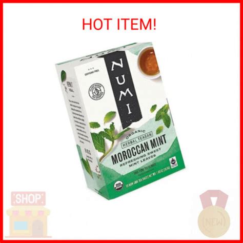 Numi Organic Moroccan Mint Tea Tea Bags Refreshing Nana Mint