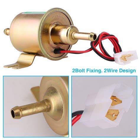 Inline Fuel Pump 12v Electric Transfer Low Pressure Gas Diesel Fuel Pump Hep 02a Ebay