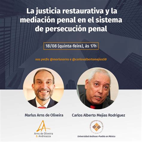 Evento Online La Justicia Restaurativa Y La Mediaci N Penal En El