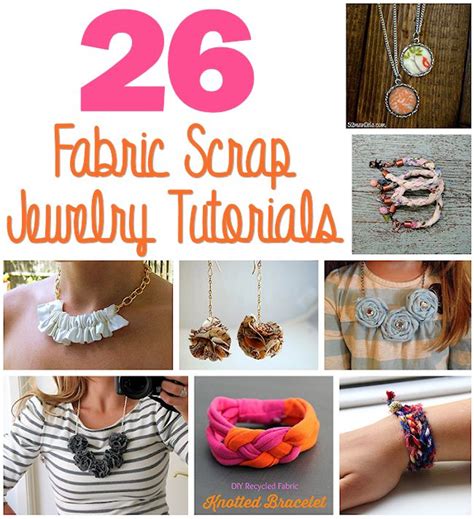 26 Fabric Scrap Jewelry Tutorials Hidden Treasure Crafts And Quilting