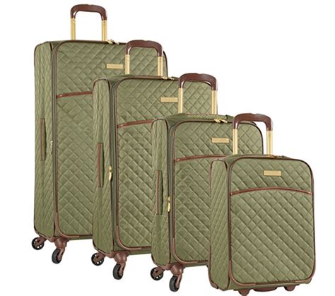 Anne Klein Womens Bellevue 4 Piece Expandable Suitcase Set Review 2021