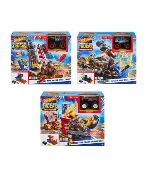 Hot Wheels Monster Trucks Arena Smashers Entry Challenge Playset