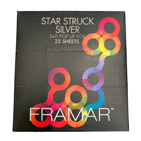 Framar Star Struck Silver 5x11 Pop Up Foil 25 Sheets