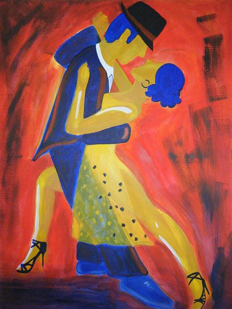 Argentine Tango Painting By Tatiana Baze