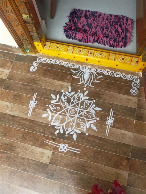 Pin By Suchita On Muggu In Simple Rangoli Border Designs Free