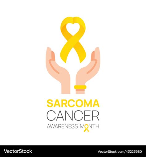 Sarcoma Cancer And Bone Awareness Month Concept Vector Image