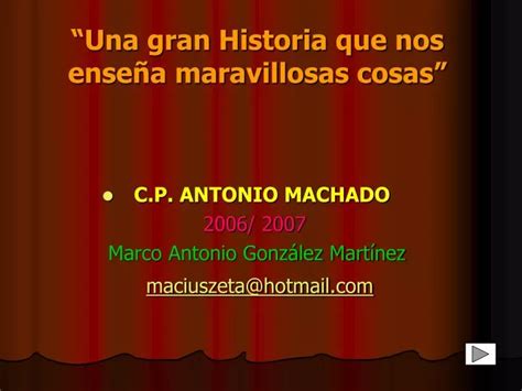 Ppt Una Gran Historia Que Nos Ense A Maravillosas Cosas Powerpoint