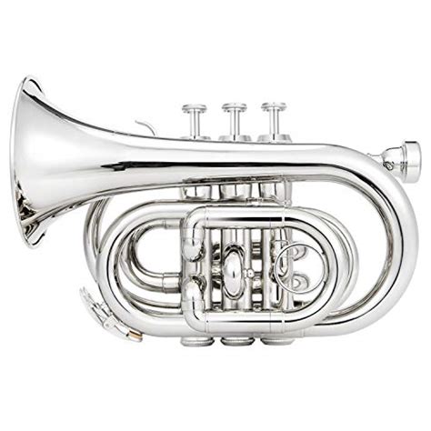 Eastar Pocket Trumpet B Flat For Beginners Students Brass Trumpet