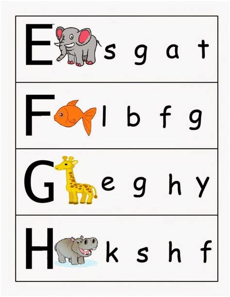 Alphabet Letter And Picture Matching Worksheets - LetterWorksheet.net