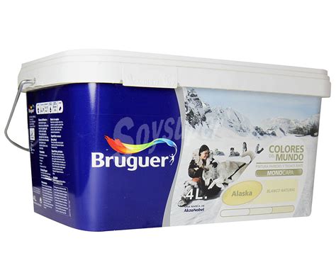 Bruguer Pintura Pl Stica Monocapa De Color Crema Alaska Y Acabado