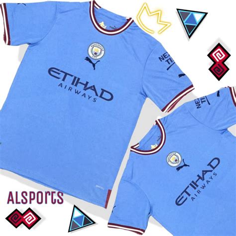 Jual Jersey Bola Mancity Home Baju Bola City Biru Dijamin