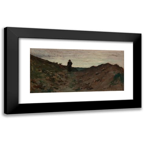 Jean Baptiste Camille Corot X Black Modern Framed Museum Art Print