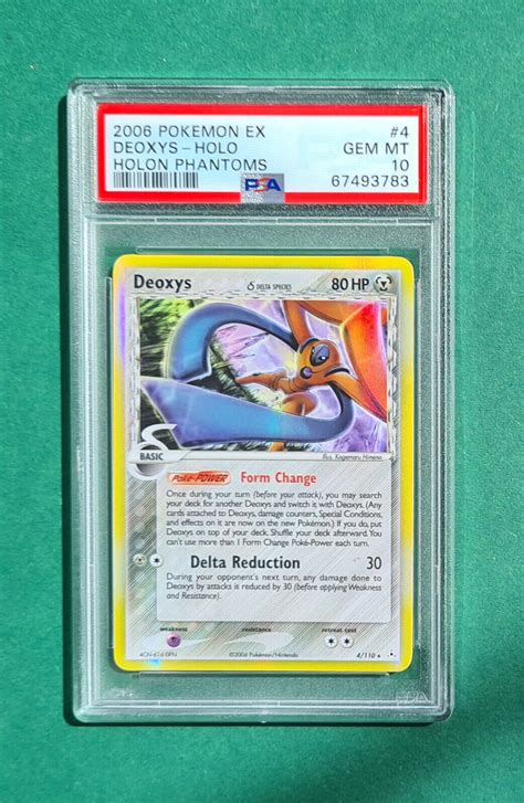 Pokemon Deoxys Holo Ex Holon Phantoms Psa Gem Mint Ebay