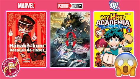 Hanako Kun Nana Estrenos Manga Panini Marvel Y DC En Desierto Robot