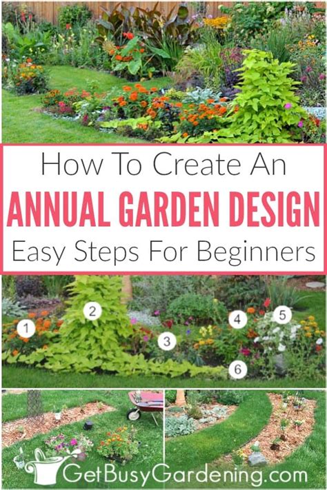 Annual Flower Garden Design For Beginners - Get Busy Gardening