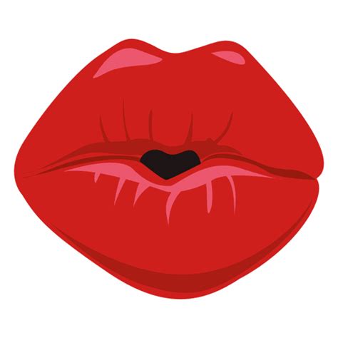 Diseño Png Y Svg De Expresión De Labios Besos Para Camisetas