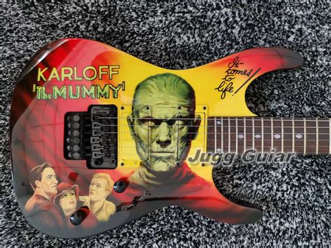 Kirk Hammett Kh Boris Karloff Mummy Electric Guitar Floyd Rose