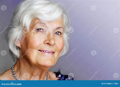 Elegant Senior Lady Stock Photo Image Of Mother Face 6116862