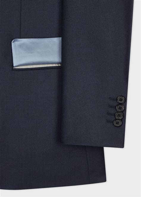 The Soho Tailored Fit Dark Navy Birdseye Wool Suit