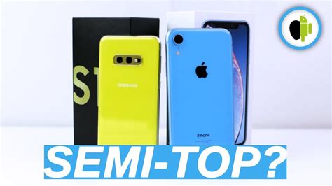 Confronto Samsung Galaxy S E Vs Iphone Xr Youtube