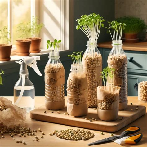 How To Grow Bean Sprouts At Home In Plastic Bottles Harvest After Only