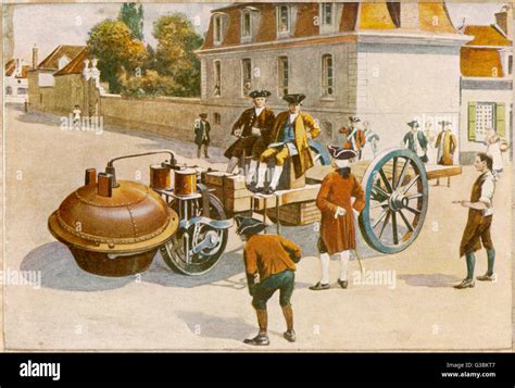 Cugnot Demonstrates His Steam Car Date Hi Res Stock Photography And