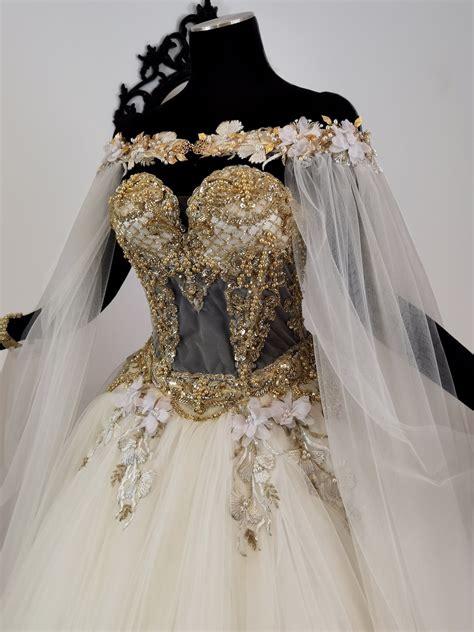 Fairy Armour Wedding Dress Fantasy Couture Fairytale Fairycore