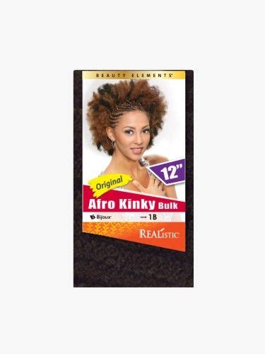 Afro Kinky Bulk 12 Inch Realistic Beauty Element Crochet Braid Bijoux