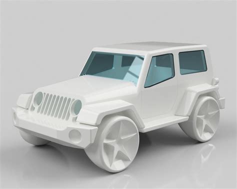 Jeep Wrangler 3d Model 3d Printable Cgtrader