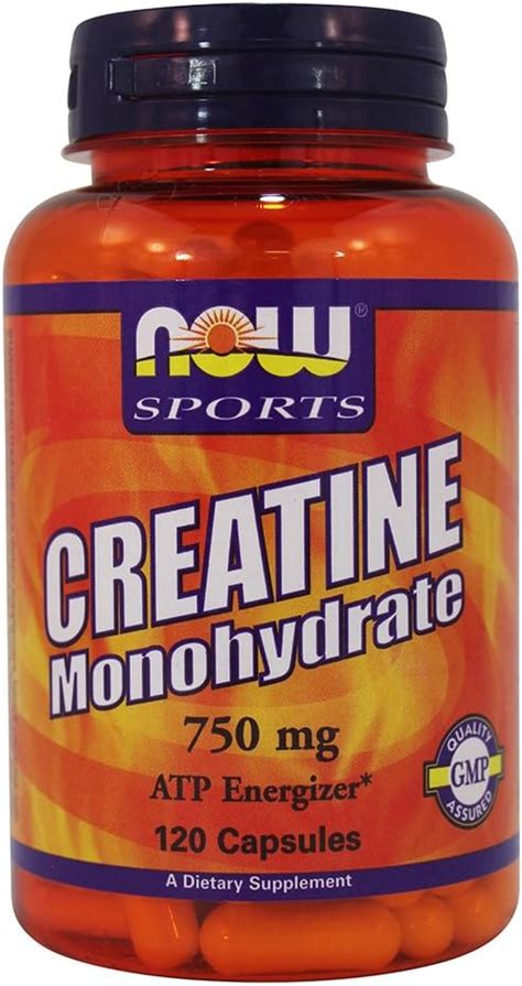 Now Foods Creatine Monohydrate 750 Mg 120 Caps Health And Household