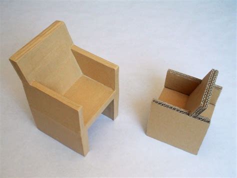 Monsieur Carton Dise Ando Un Sill N Disenos De Unas Muebles De Casa