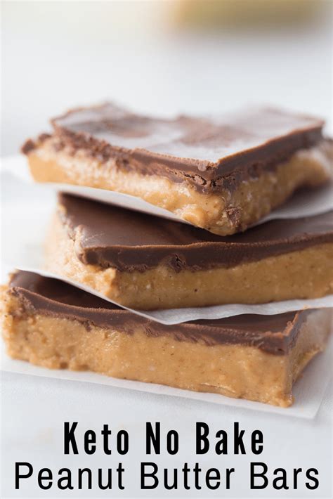 No bake keto peanut butter chocolate bars – Artofit