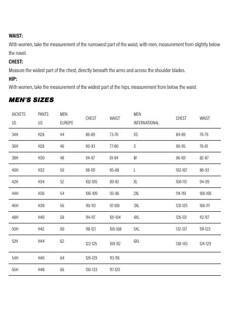 Motorcycle Gear Size Charts Download Printable PDF | Templateroller