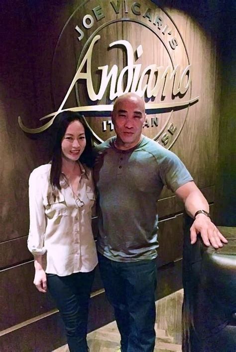 Actor Ron Yuan And Actress Sheena Chou Dine At Andiamo Italian Steakhouse At The D Las Vegas