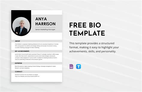 Free Bio Templates And Examples Edit Online And Download