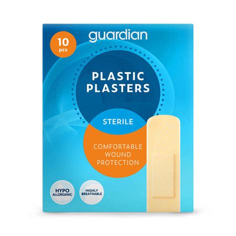 Guardian Plastic Plasters 10pcs Plasters And Tapes First Aid Health