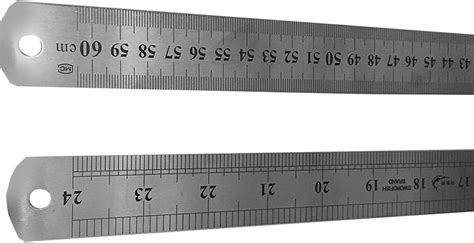 RULER METAL Stainless Steel 24 Inches 60CM 600MM Cutting Measuring