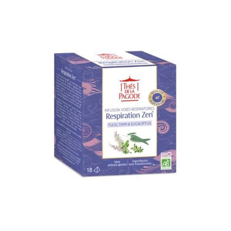 ThÉs De La Pagode Infusion Respiration Zen Bio 18 Sachets