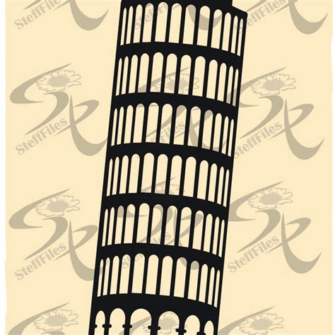 Leaning Tower Of Pisa Svg Etsy