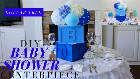 Dollar Tree DIY Baby Shower Decor DIY Boy Baby Shower Centerpiece