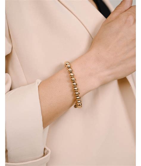 Armband Bolletjes Mm Goud