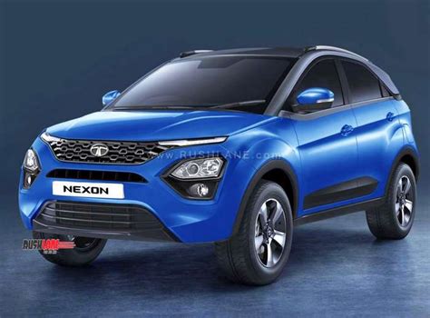 2020 Tata Nexon Facelift Render Based On Harrier Design In 5 Dual