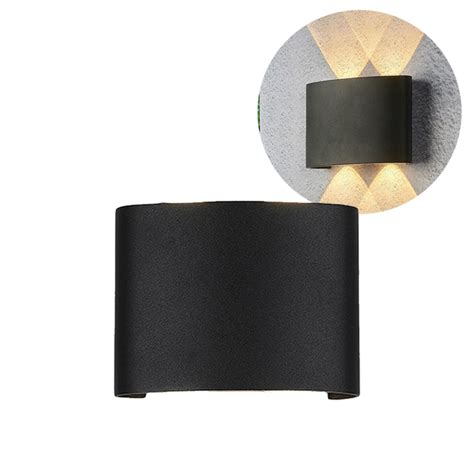 Arandela De Efeito Led 4w 4 Fachos Preto Luz Amarela Branco Quente