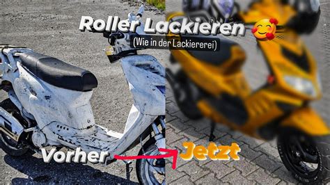 Roller Auto Motorrad Selbst Lackieren Wie In Der Werkstatt Schleifen