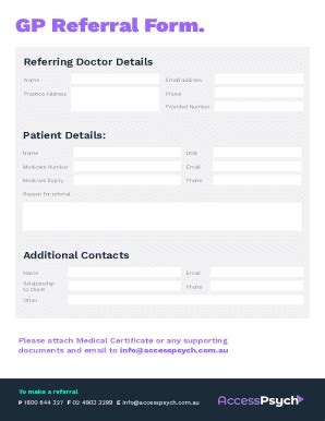 Fillable Online GP Referral Form Fax Email Print PdfFiller