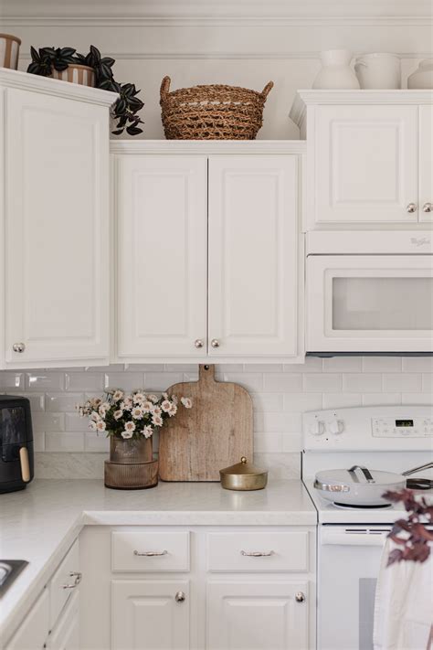 How To Decorate Above Kitchen Cabinets Caitlin Marie Design